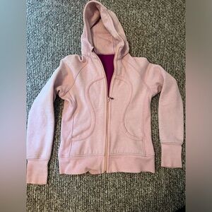 Pink LuluLemon Scuba zip up